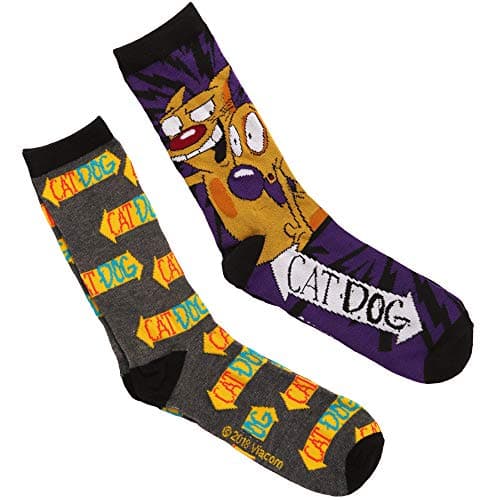 CatDog & Logo Toss Adult 2-pack Crew Socks