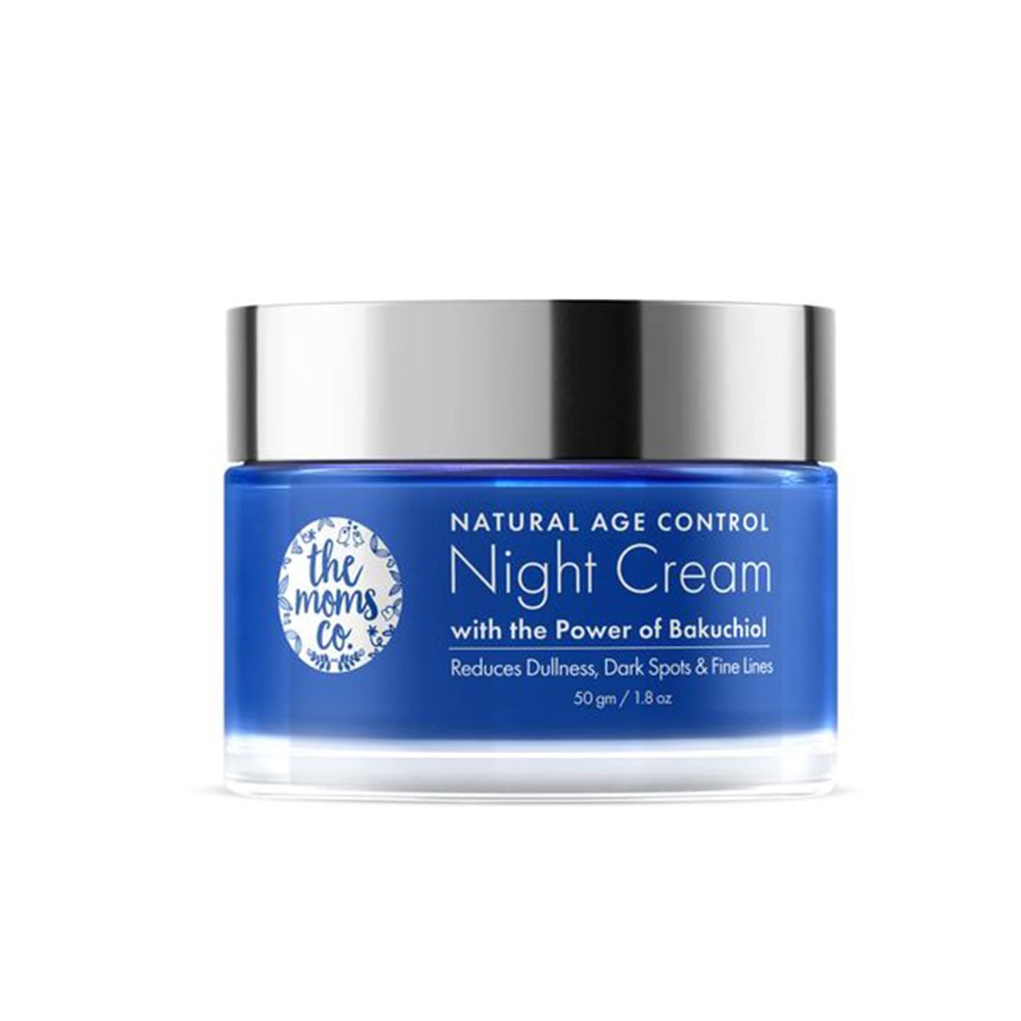 The Moms Co. Natural Age Control Night Cream for Women| With Bakuchiol (Natural Retinol) & Niacinamide| Reduces Fine Lines & Wrinkles| Night Cream For Women Anti-Ageing- 50g