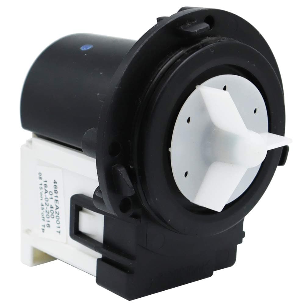 OEM 4681EA2001T Washer Drain Pump Motor Replacement for Kenmore & LG 4681EA2001T Fits WM2101HW WM3270CW WM3431HS WM3770HVA Washers