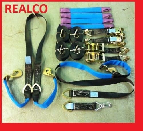 Realco EquipmentFull Vehicle Recovery Kit with Winch Brother and Wheel Straps