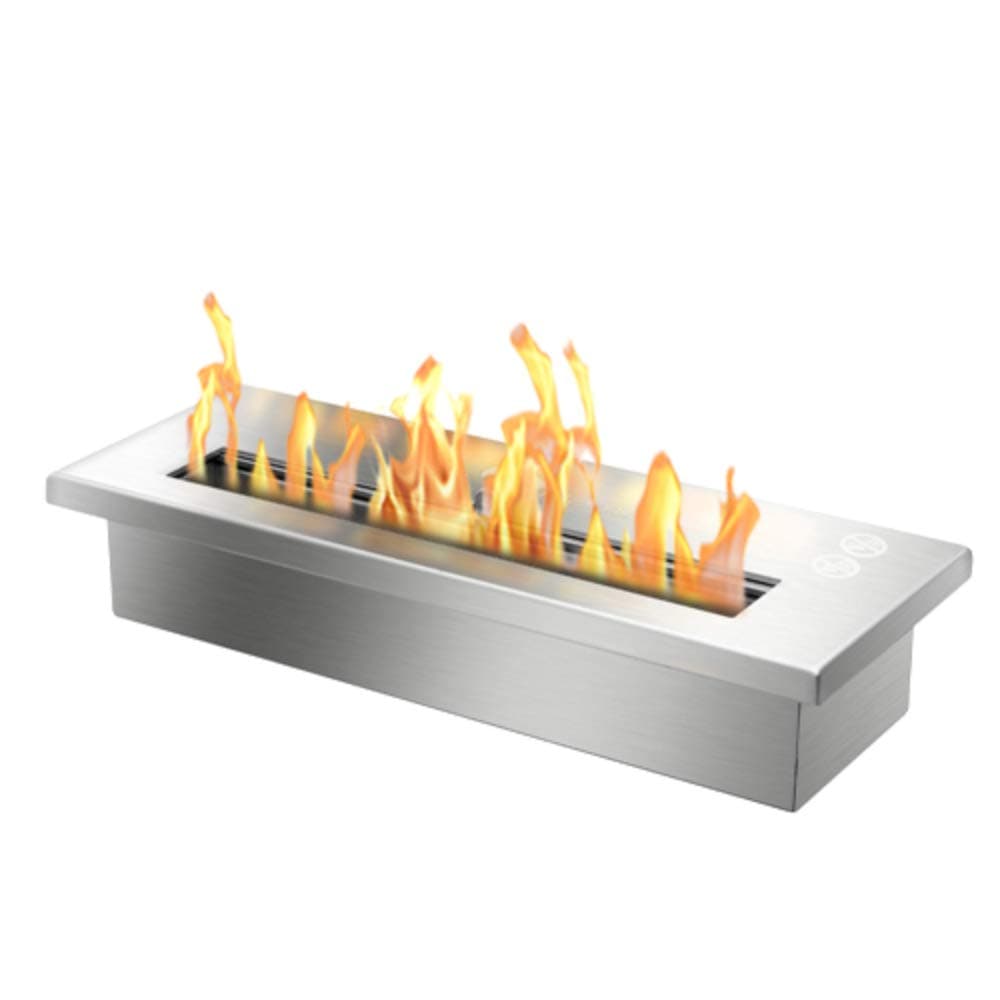 Bioflame 17000BTU 16" Fireplace Burner Stainless Steel Construction
