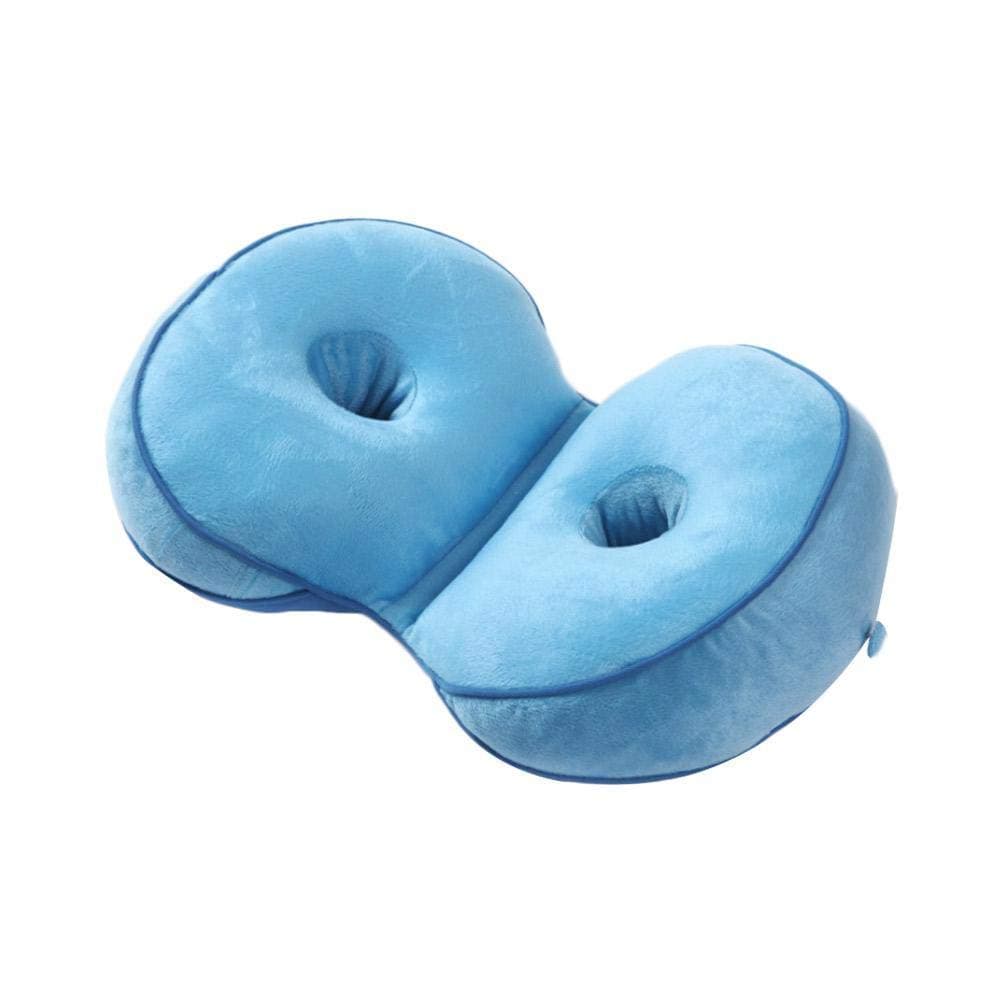 JinYiZhaoMing Dual Comfort Cushion Lift Hips Up Seat Beautiful Butt Latex Seat Cushion Comfy, Orthopedic Memory Foam Support Cushion for Sciatica, Tailbone and Hip Pain - Pressure Relief on the Back