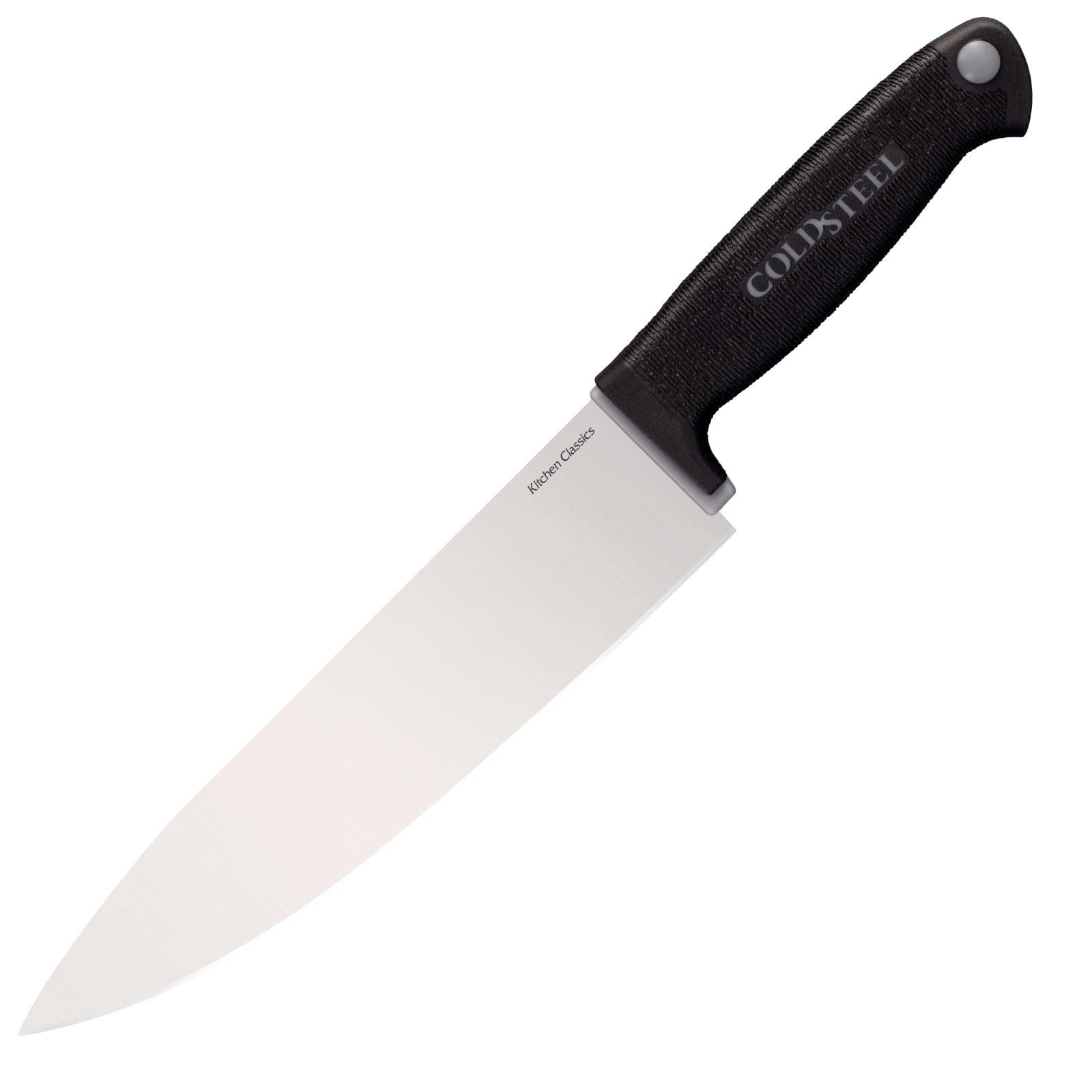 Cold Steel Kitchen Classics Series Chef's Knife | German 4116 Stainless Cryo Quenched Fixed Blade Drop Point Knife | Overall Length - 13"