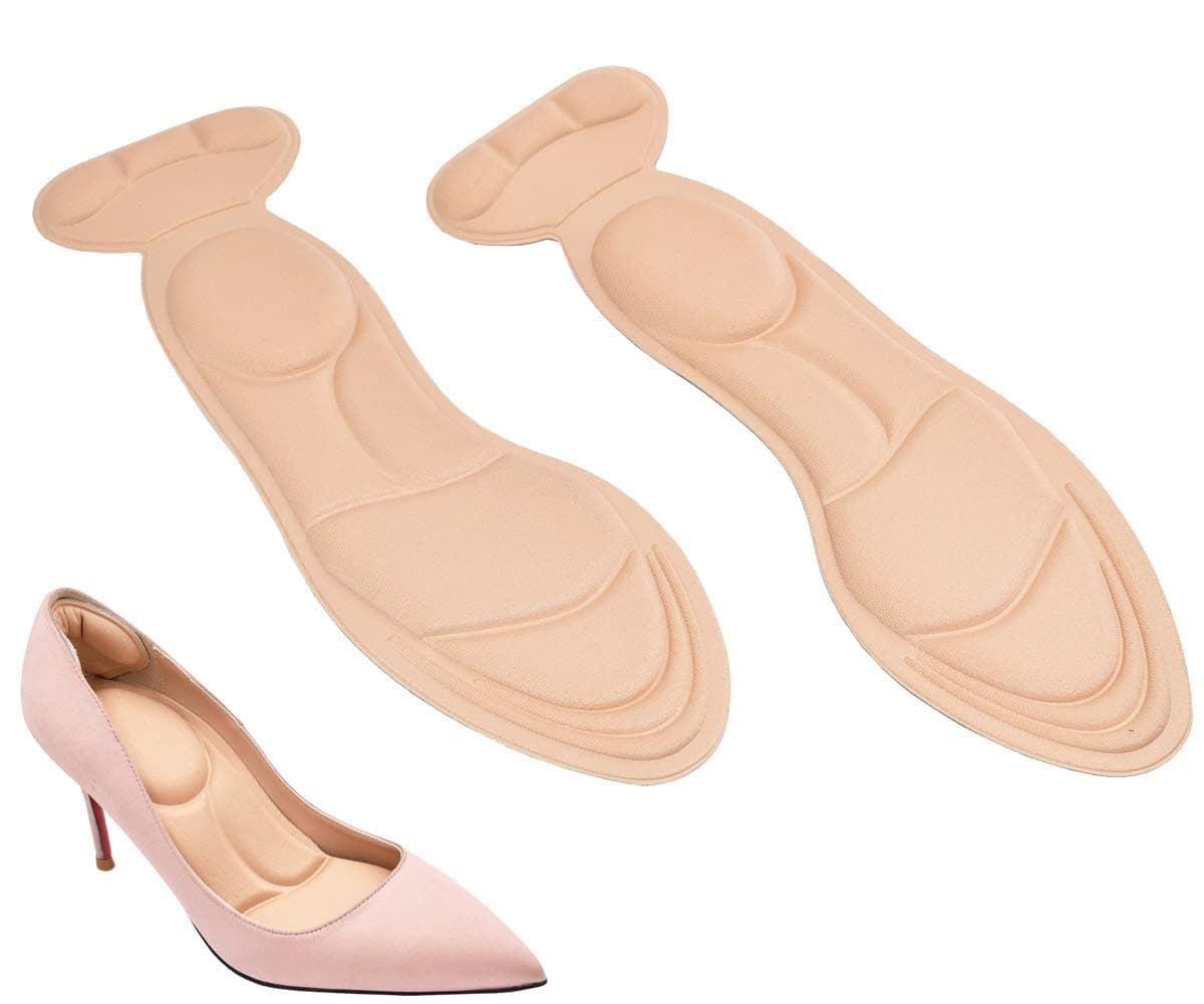 Ocean PlastwaresOcean Plastwares Heel Cushion Inserts Comfort Shoe Insoles Women Sponge Insoles for Heels Shoe Pads DIY Size Heel Cushion Pack of 1 Pair