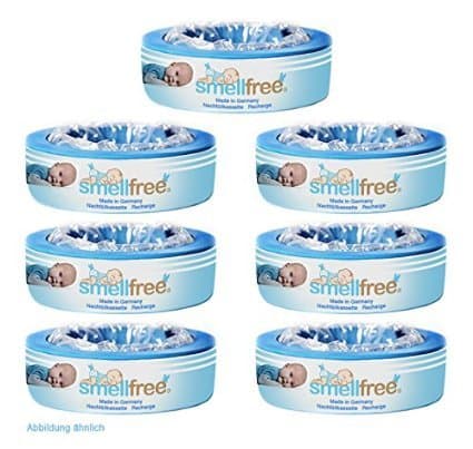 Smellfree Recharge (Pack of 6 + 1 for Free) for Angelcare Nappy Disposal Systems.
