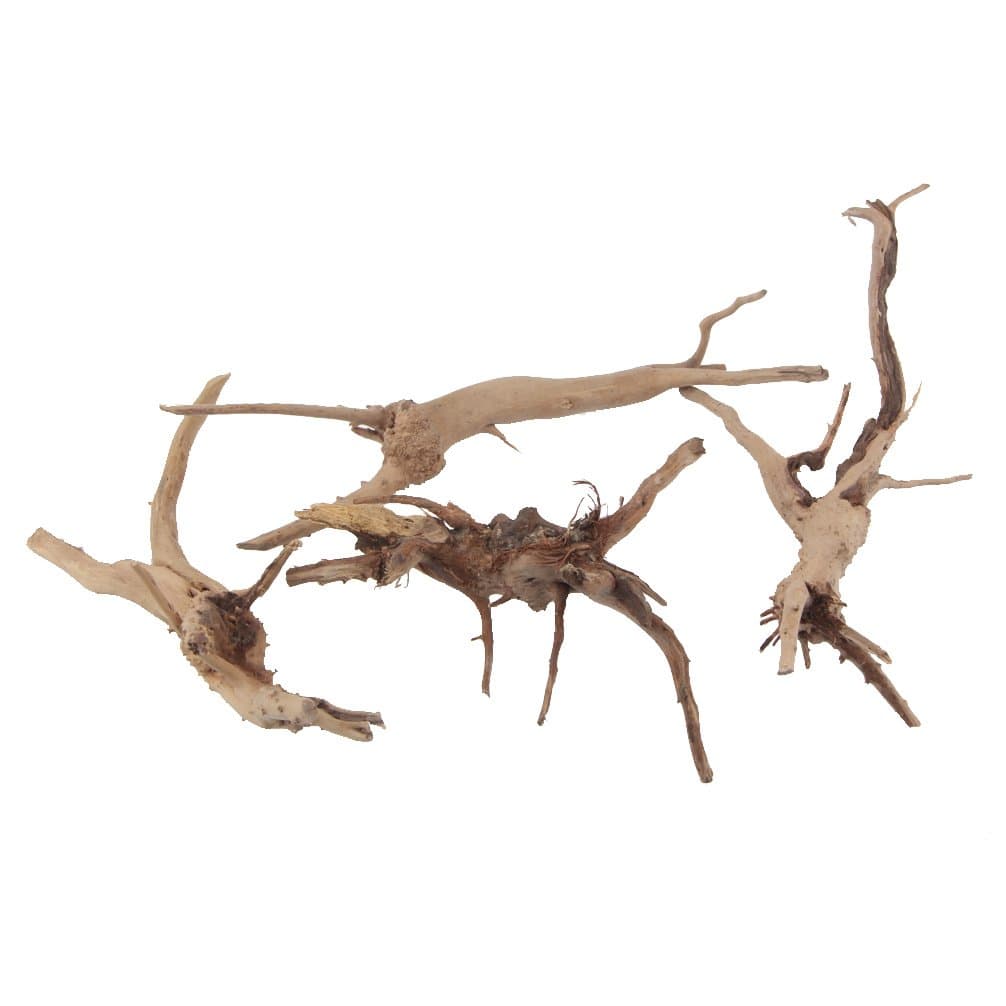 Natural Driftwood Vine Branches Reptiles Aquarium Decoration Assorted Sizes,Small,4 Pieces