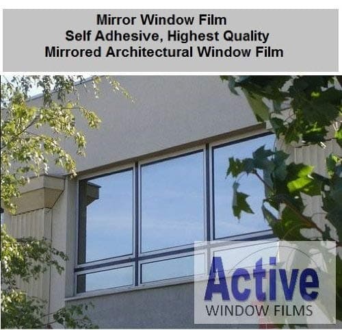 152cm x 3 Metre - Silver Reflective Window Film (Solar Control & Privacy Tint - One Way Mirror / Mirrored Glass)