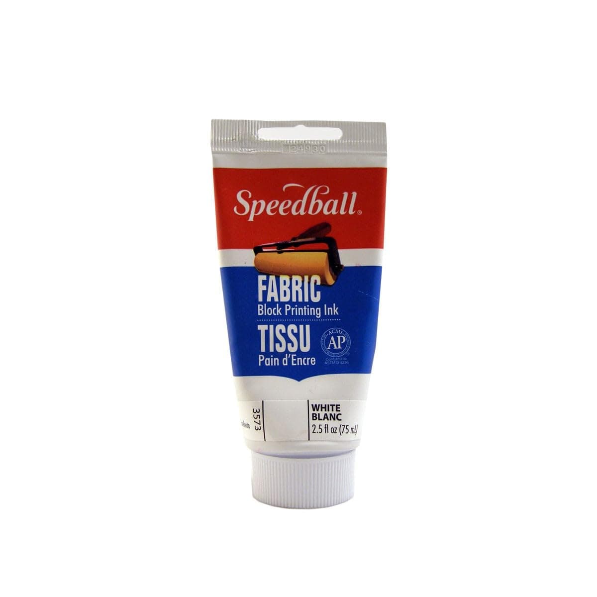 Speedball Printing Inks for Fabrics, 2.5 oz., White