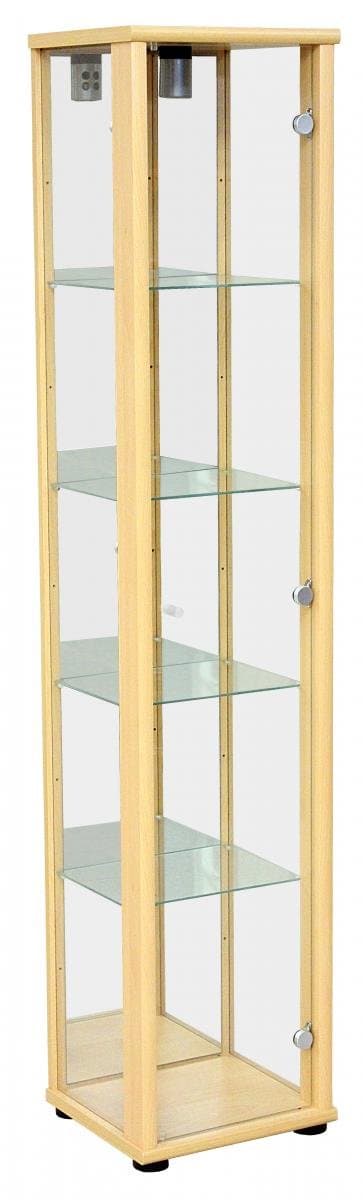 Selby 1 Door, 370W x 330D x 1760H, Living Room Furniture, Black