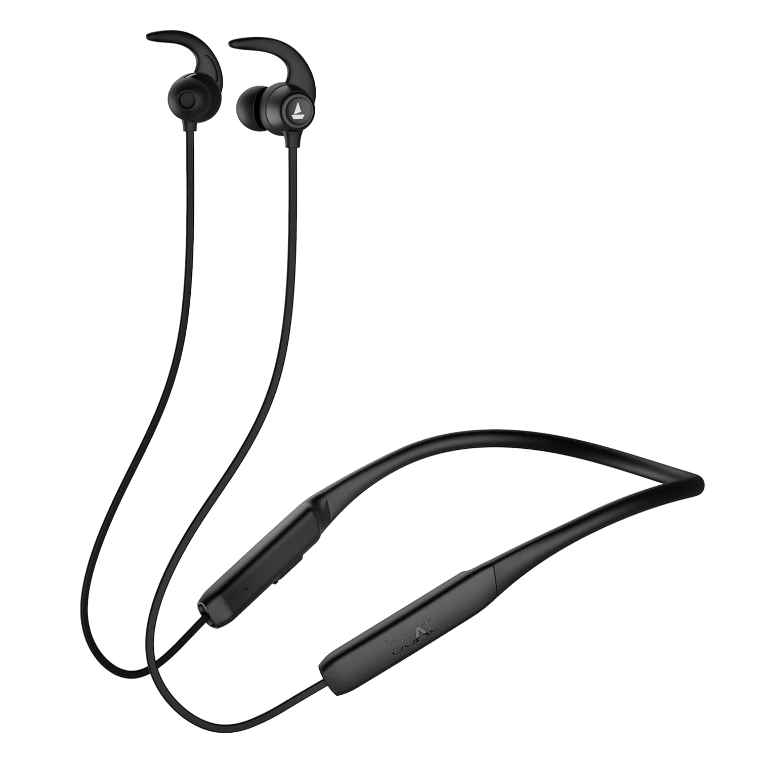 Rockerz 255 Neo in-Ear Bluetooth Neckband with Mic with ENx Tech, Smart Magnetic Buds, ASAP Charge, Upto 25 Hours Playback, 12MM Drivers, Beast Mode, Dual Pairing (Active Black)