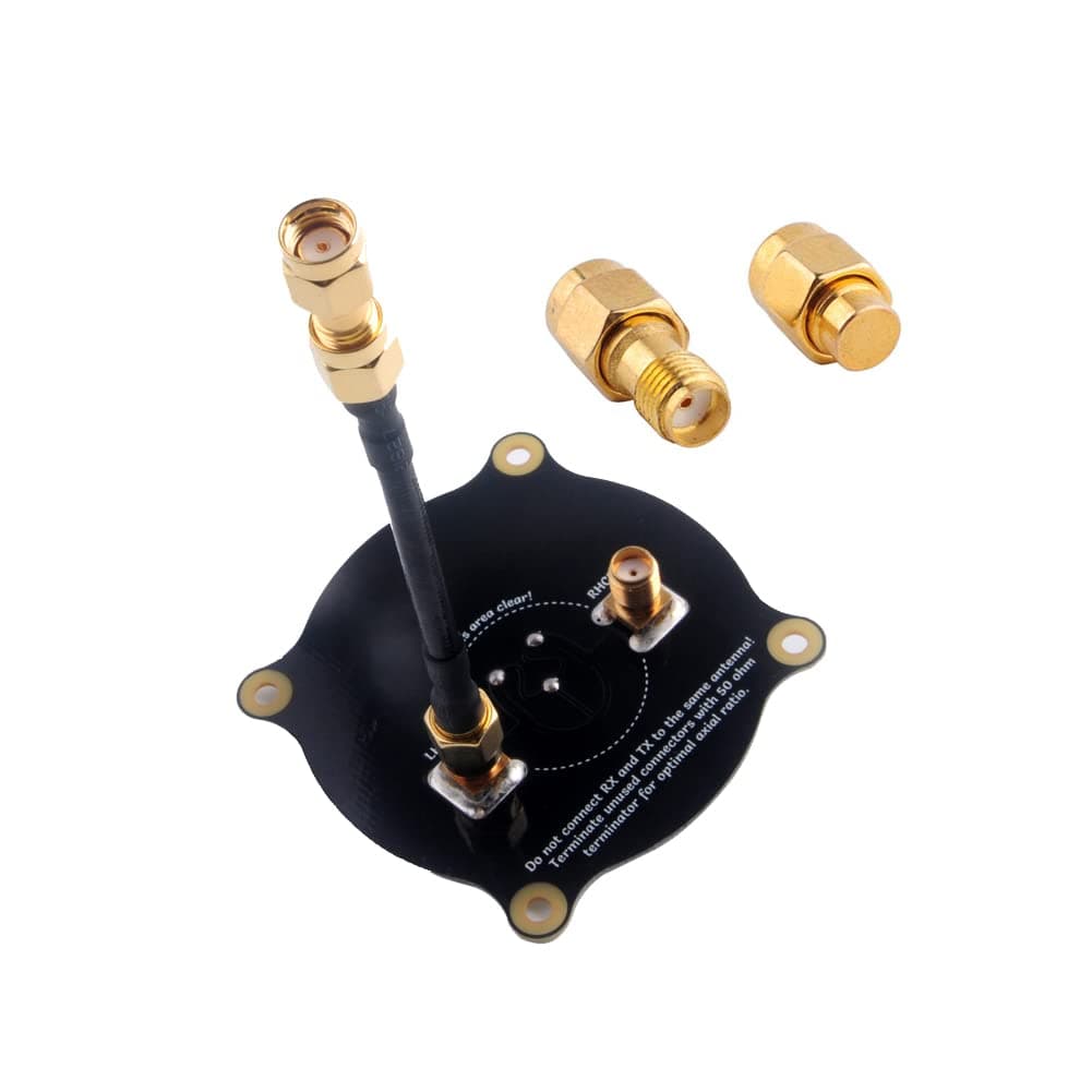 5.8GHz Triple Feed Patch Antenna, High Gain 9.4dBi Directional Circularly Polarized LHCP RHCP Antenna with 50ohm SMA Load Terminator for FPV Racing Drone Eachine EC800D