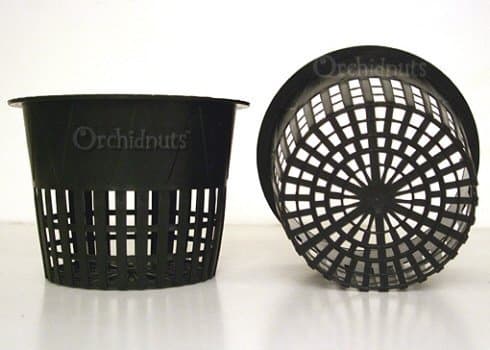 3.75 Inch Round Orchid/Hydroponics Slotted Mesh Net Pot - 20 Pack