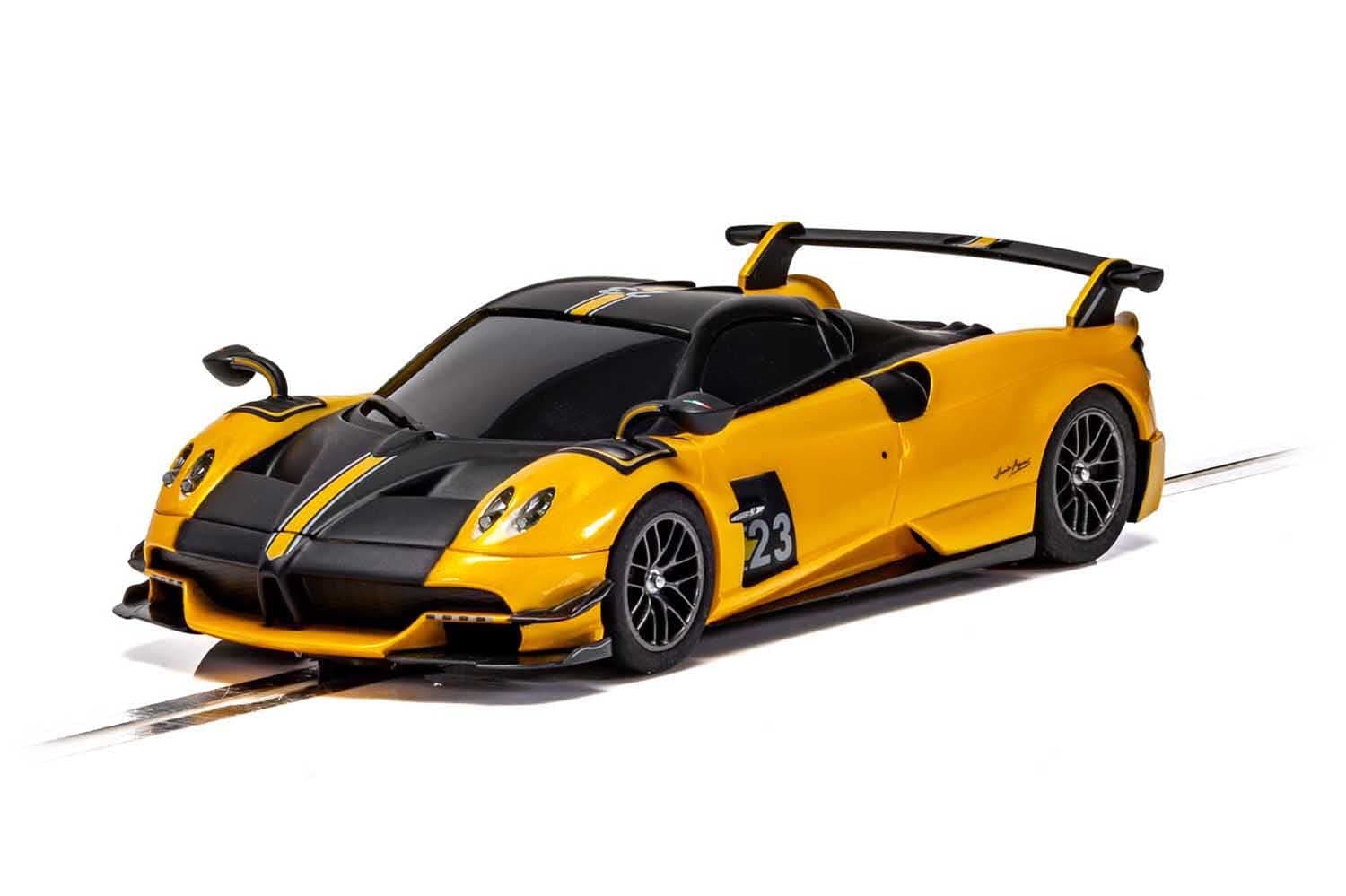 Scalextric Pagani Huayra Roadster 1:32 Slot Race Car C4212, Orange & Black