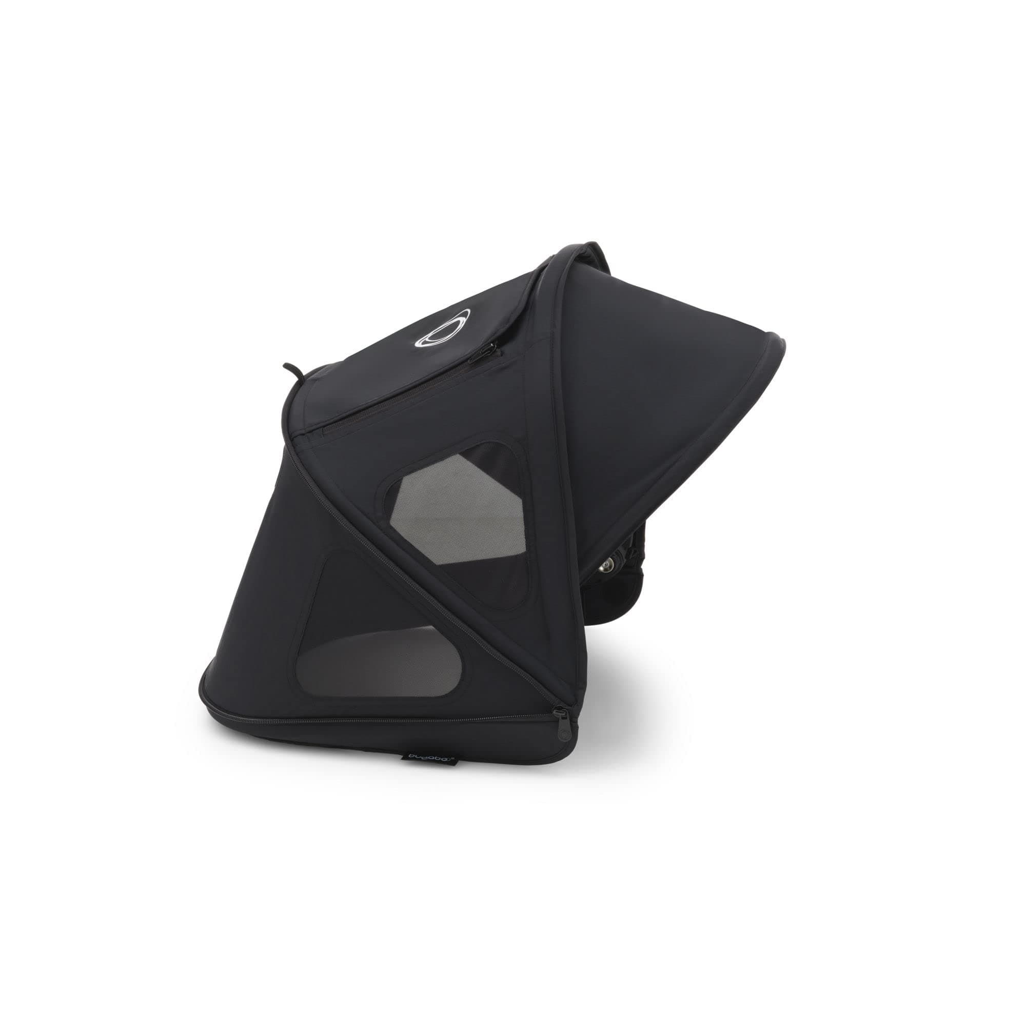 BugabooDragonfly Breezy Sun Canopy, Extendable for Extra Coverage and Optimal Sun Protection, Water Repellent, Midnight Black