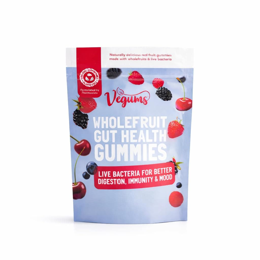 Nudums Probiotic Gummies – Vegan Gut Health Supplement for The Whole Family, Daily Probiotics for Digestive & Immune Support, Beneficial Bacteria for Balanced Digestion, 30 Gummies