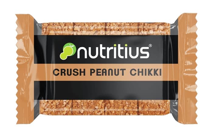 Nutritius Crush Peanut Chikki 120g (Pack of 12) + 1 Free Surprise Chikki (26g) | Peanut Chikki | Gajak | Made with Jaggery | No Glucose Syrup | No Preservatives | Gluten Free | Indian Sweets | Gajak