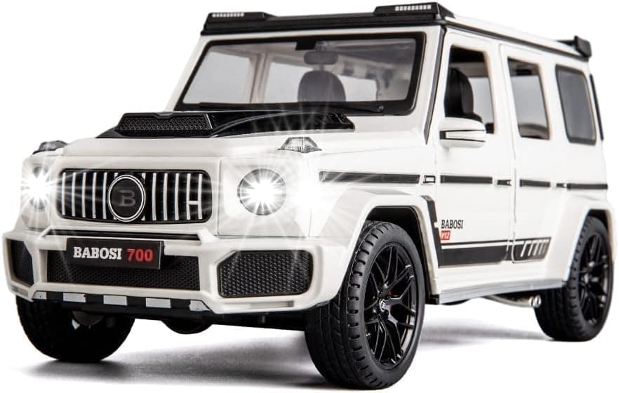 Brabus 700 Mercedes-Benz AMG G63 Benz Model Car Gwagon 1:32 Exclusive Alloy Metal Pull Back Die-cast Car Diecast Metal Pullback Toy car with Openable Doors & Light Music【Colors as Per Stock】