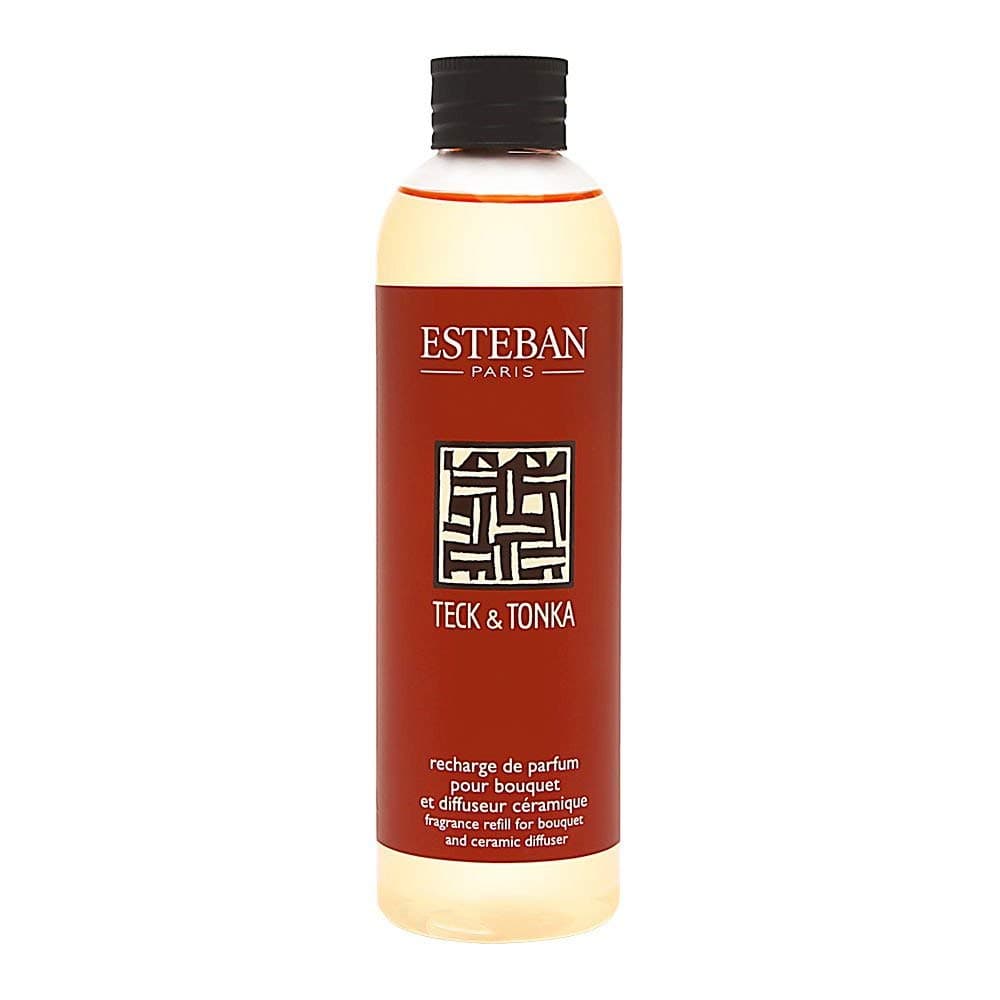 Paris Teck Woody Perfume Refill 250 ml for Bouquet and Ceramic Diffuser, Tonka