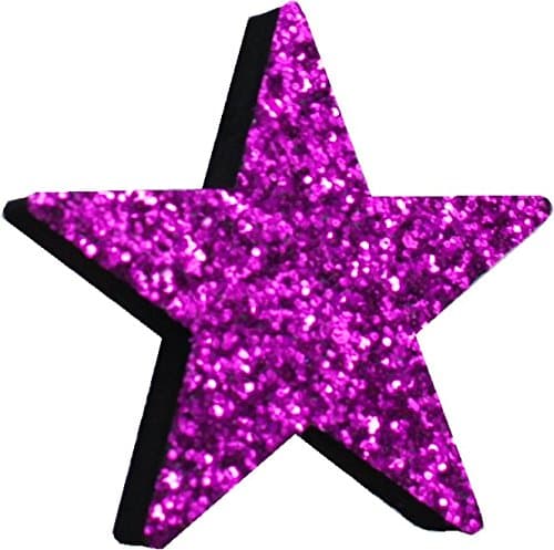 Purple Glitter Star Car Aerial Ball Antenna Topper (one P&P charge no matter how many items you buy from