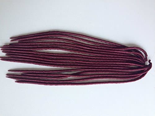 Synthetic Soft Dread Lock Hair Extensions Faux Locs Hair Kanekalon Crochet Twist Braids 20inch Pack of 1PC (Purple)