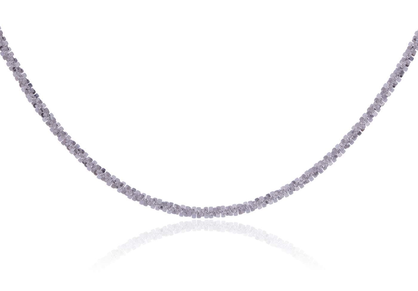 SilverLuxe Sterling Silver Diamond Cut Twisted"Margarita"Chain Necklace