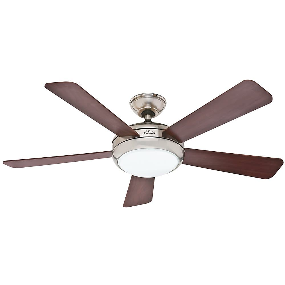Hunter Palermo Indoor Ceiling Fan with LED Light and Remote Control, 52", Brass