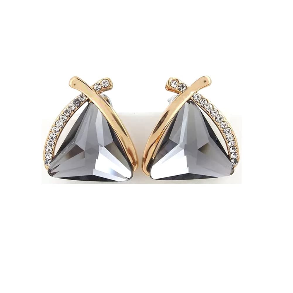 18k Gold Plated Latest Crystal Earrings For Women and Girls