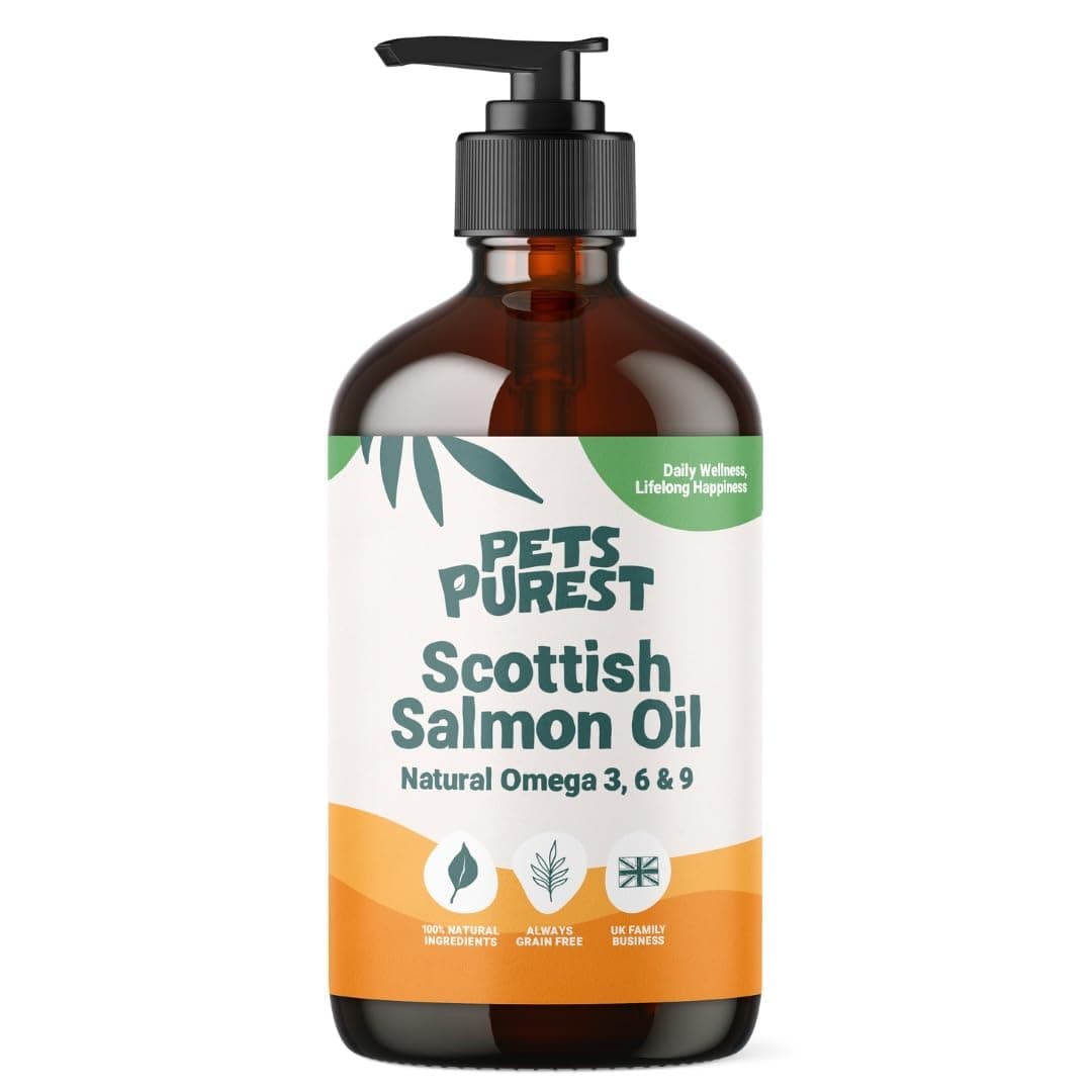 Scottish Salmon Oil For Dogs, Cats, Horse, Ferret & Pet - Pure Omega 3, 6 & 9 Fish Oil Food Treats Supplement for Natural Coat, Immune Support, Itchy Skin, Joint & Brain Health (1000ml)