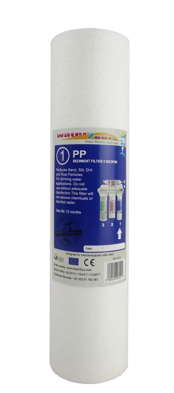 Water2Buy Easy 10 inch Sediment Water Filter - Standard Polypropylene Cartridge