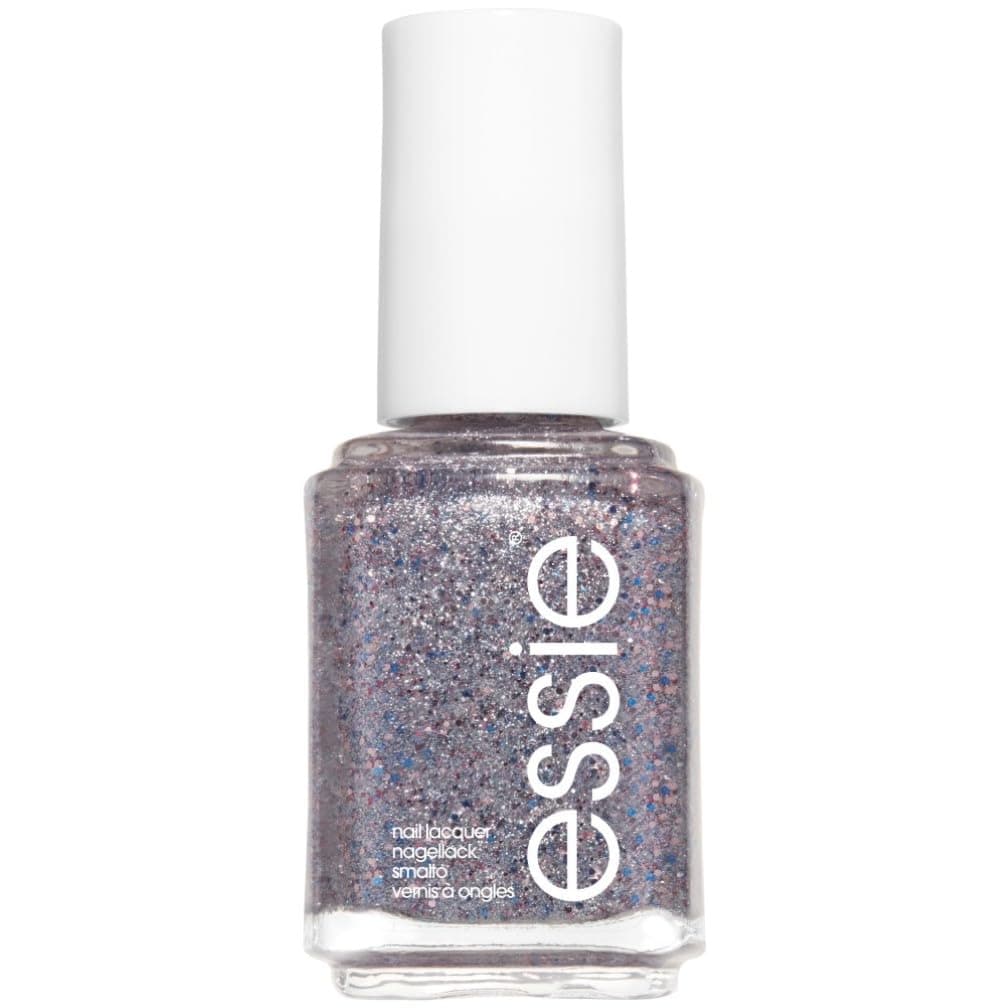 essie Original Nail Polish, 511 congrats, Silver Pink Glitter Nail Polish, 13.5 ml