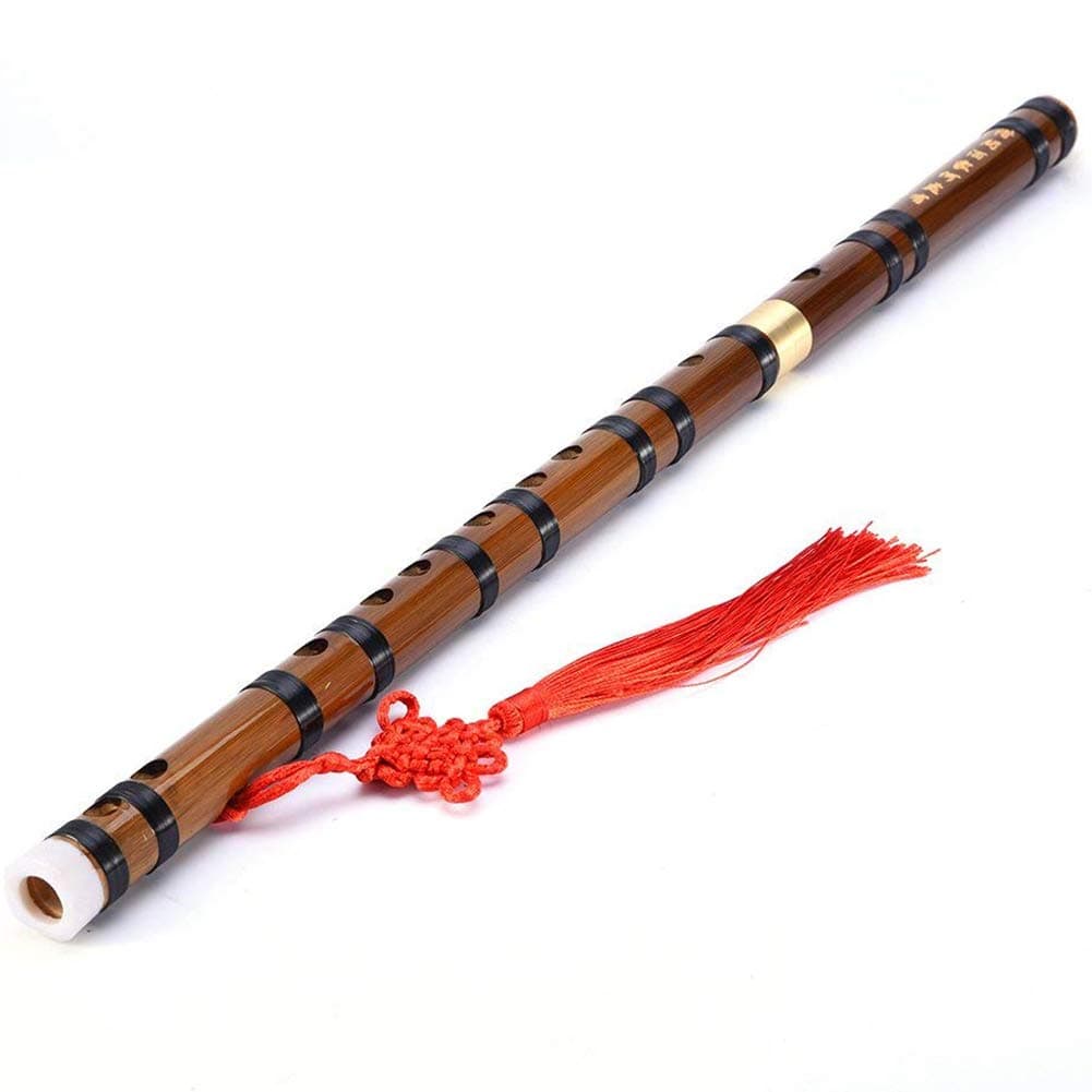 Bamboo Flute, Flute Dizi Music Chinese Pluggable Bamboo Bitter Traditional Handmade Music Woodwind Instrument C D E F G Key Professional Studio Performance (E Tone)