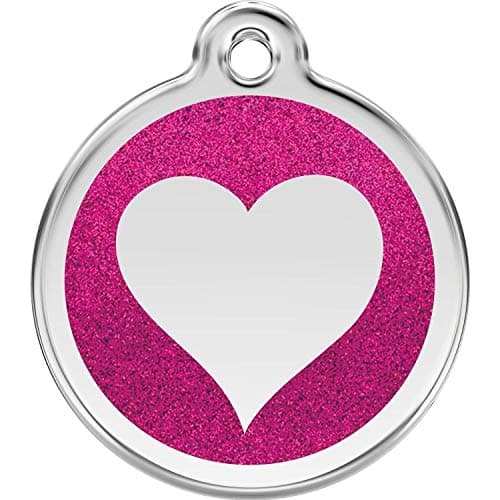 Identification Tag Glitter Heart