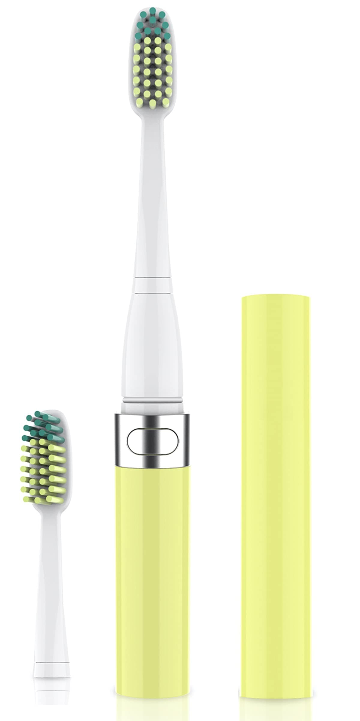 Go 1 Series Travel Electric Toothbrush | Travel Toothbrushes - Battery Operated Toothbrush for Adults & Kids, Dentist Recommended Toothbrush, Portable w/ 2 Minute Timer (Yellow)