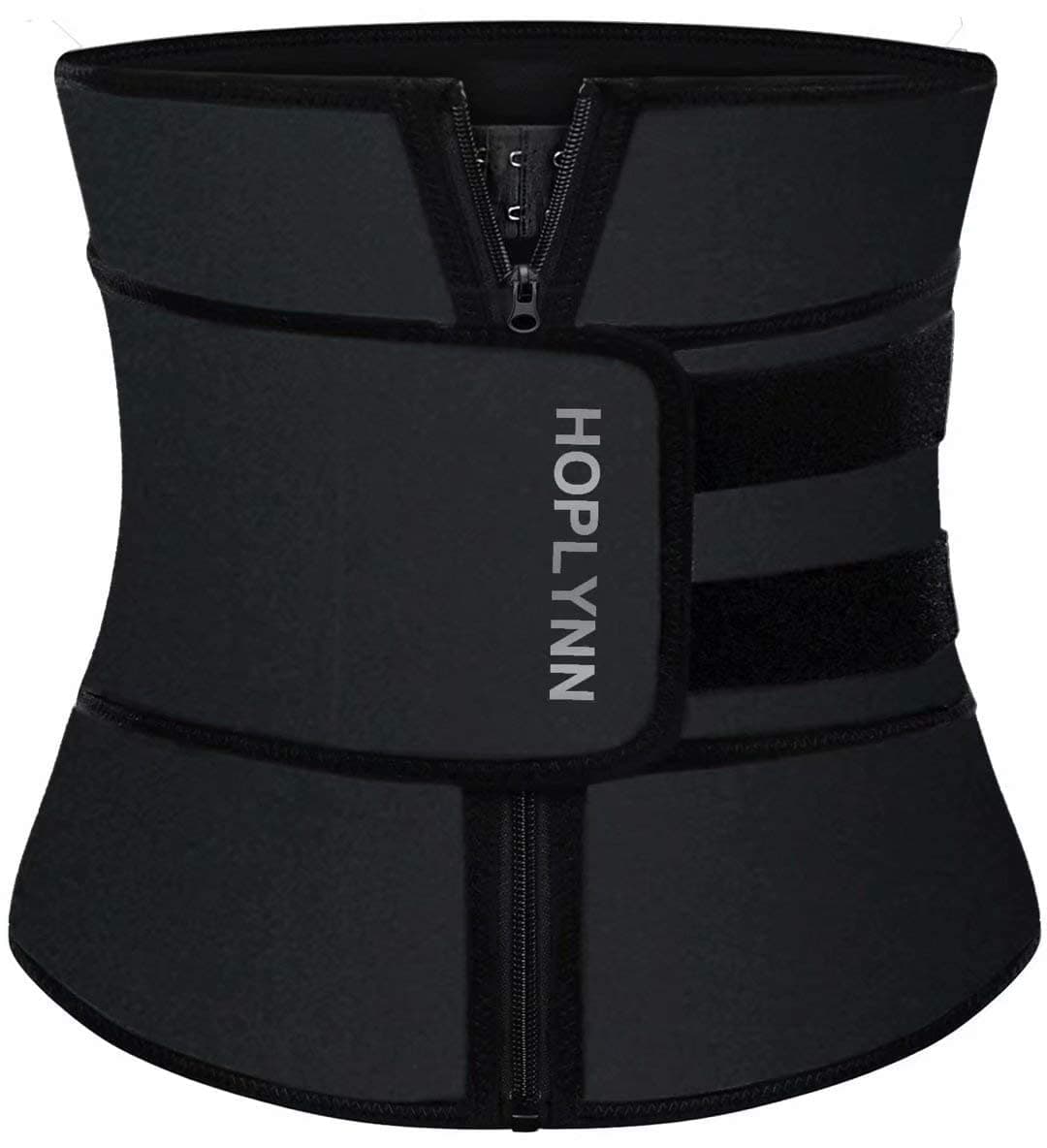 HOPLYNN Neoprene Sweat Waist Trainer Corset Trimmer Belt for Women Weight Loss, Waist Cincher Shaper Slimmer Small black