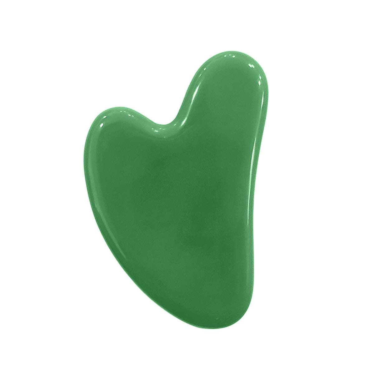 Large Gua Sha Heart Natural Jade Stone for Face to Lift, Decrease Puffiness and Tighten