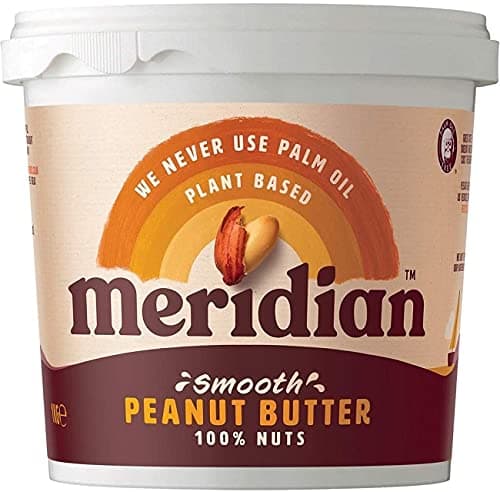 Meridian Organic 100 Percent Smooth Peanut Butter 1 Kg (Pack of 3)