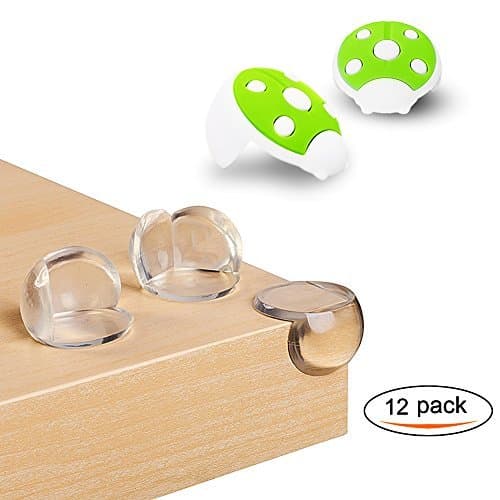 Erhuida Table Corner Protectors,Safety Corner Guard for baby safe (With 2 Pack Silicone Ladybug Angle)
