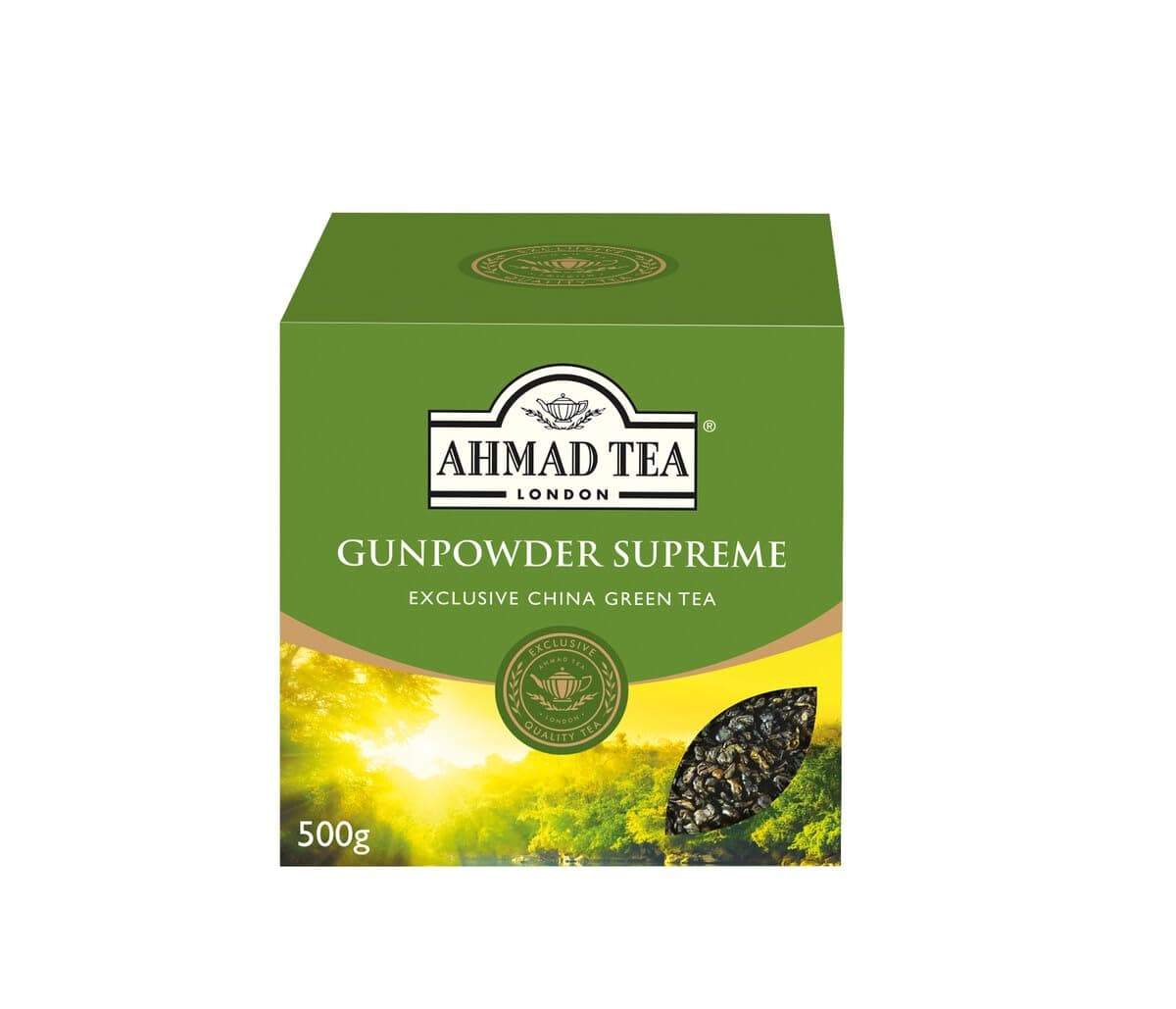 Ahmad Tea Loose Leaf, Gunpowder Supreme, Green Tea, 1 Packet of 500g Loose Leaf Tea