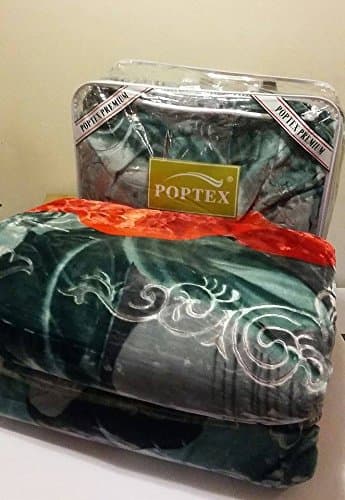 Original Premium Two-Ply Poptex Blanket (Luxury Plush Super Soft Blanket) (King, Grey)