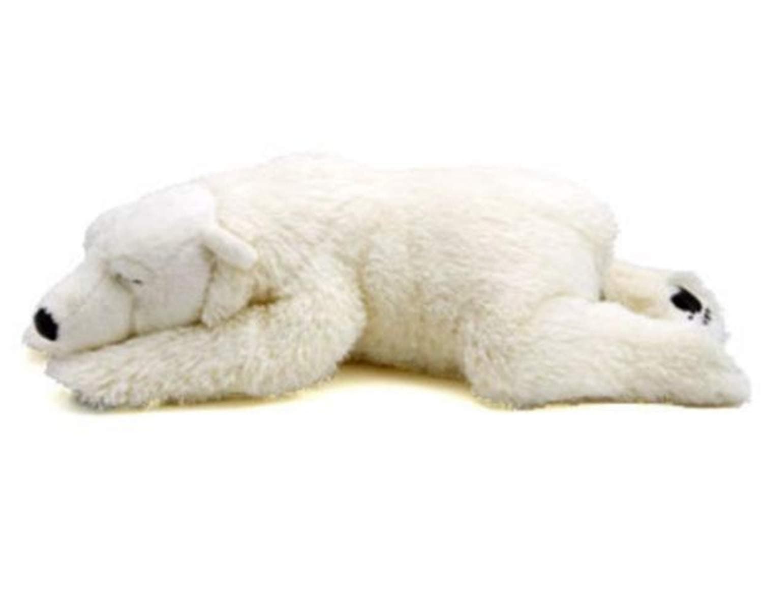 TAMMYFLYFLY Sleep Polar Bear Plush,Cute Stuffed Animal, Plush Toy, 14 Inches Soft Toy (Medium)
