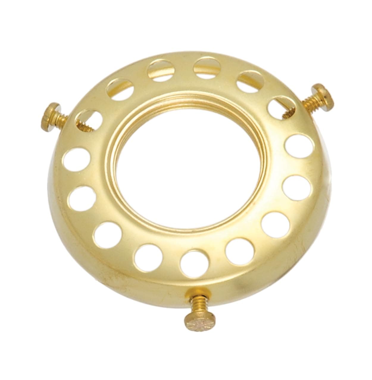 B&P Lamp® 2 1/4" Fitter, Screw-On, Uno-Type Shade Holder, Unfinished Brass