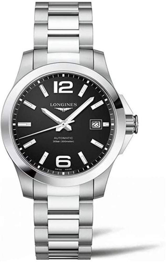 Longines Conquest Automatic Black Dial Men's 39mm Watch L3.776.4.58.6