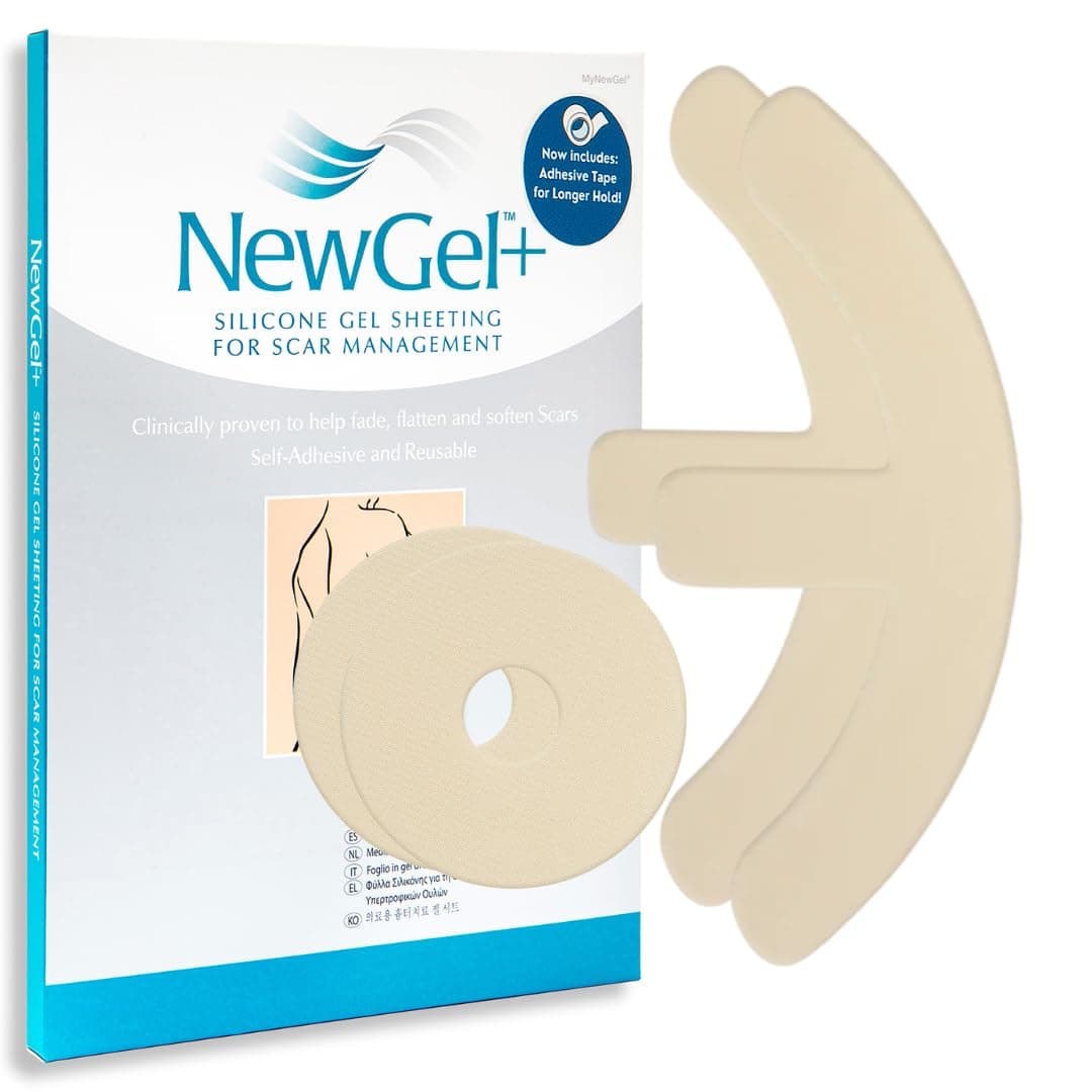 NewGel+ Silicone Gel Sheeting for Scar Management -Breast Kit Pair -Beige