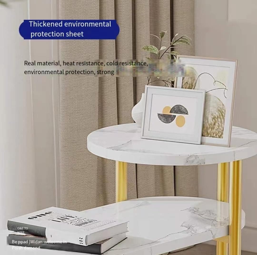 Sofa Side Cabinet Home Apartment Living Room Table Multi-layer Sofa Coffee Tables Light Luxury Bedside Tables Simple Modern Home Furniture Living Room Small Round Table