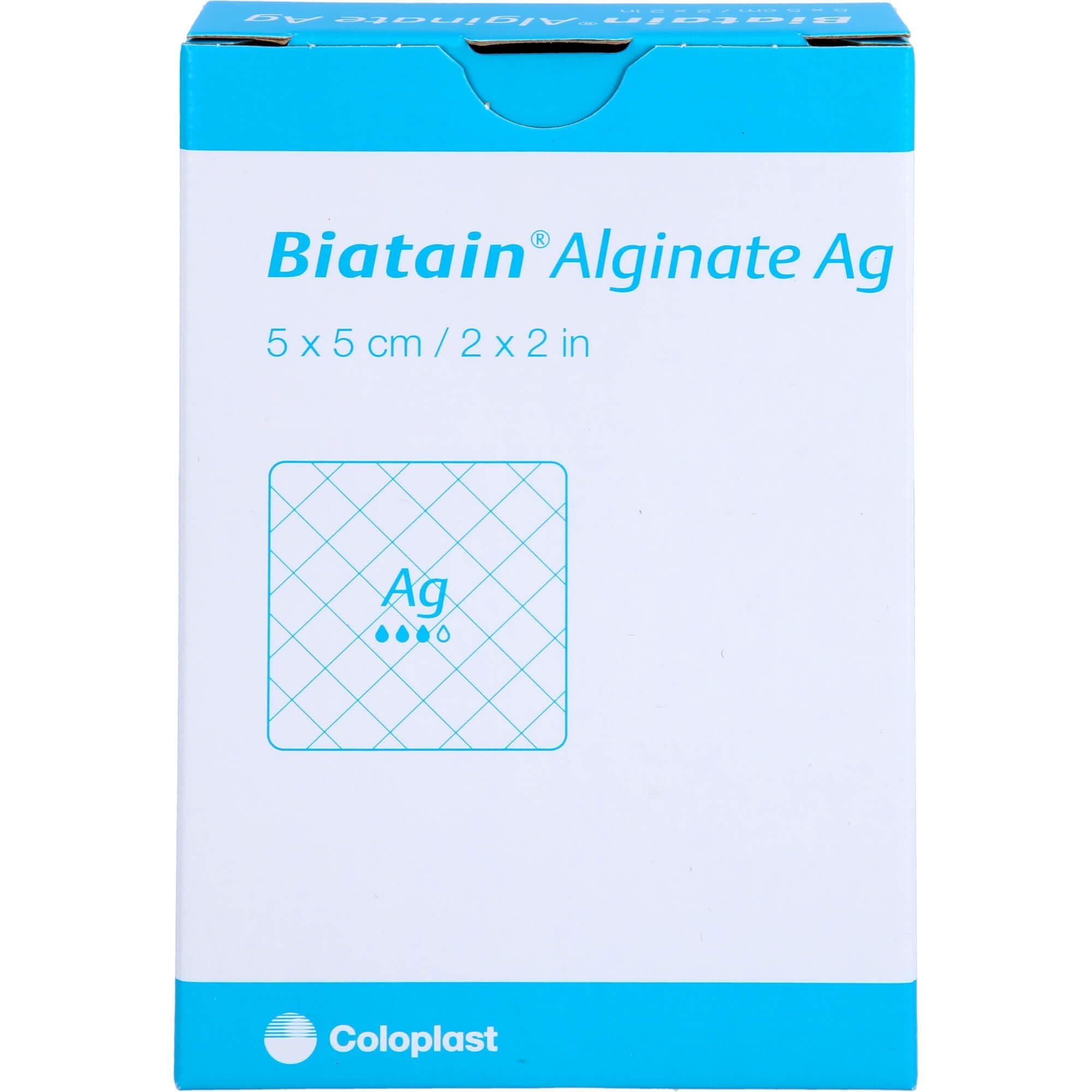 Biatain Alginate AG 5 cm x 5 cm Wardrobe x 10 – 346-9202