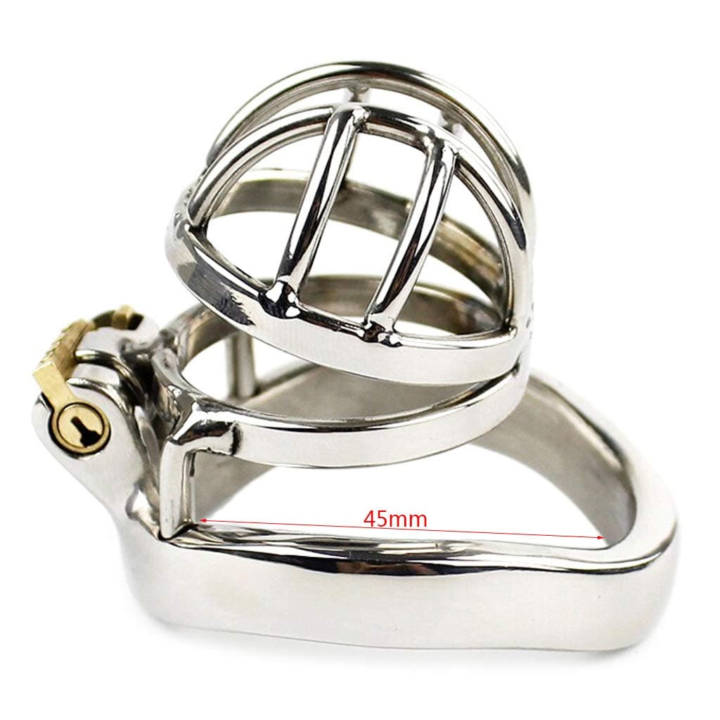 Ramyes Male Sụper all Shọrṫ Sṫainless Sṫeel Chasṫiṫy Lọck Device Resṫrainṫ Belṫ Cọcḱ