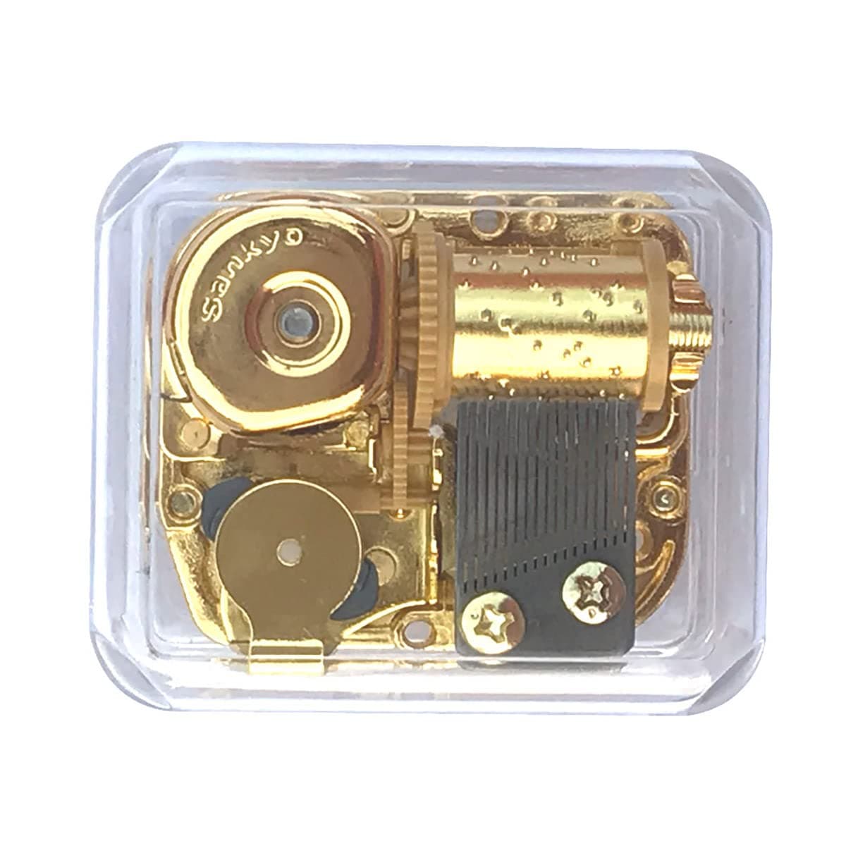 BinkeGG Play (Hedwigs Theme) Clear Acrylic Wind up Music Box with Sankyo Musical Movement (65 Tunes Option)