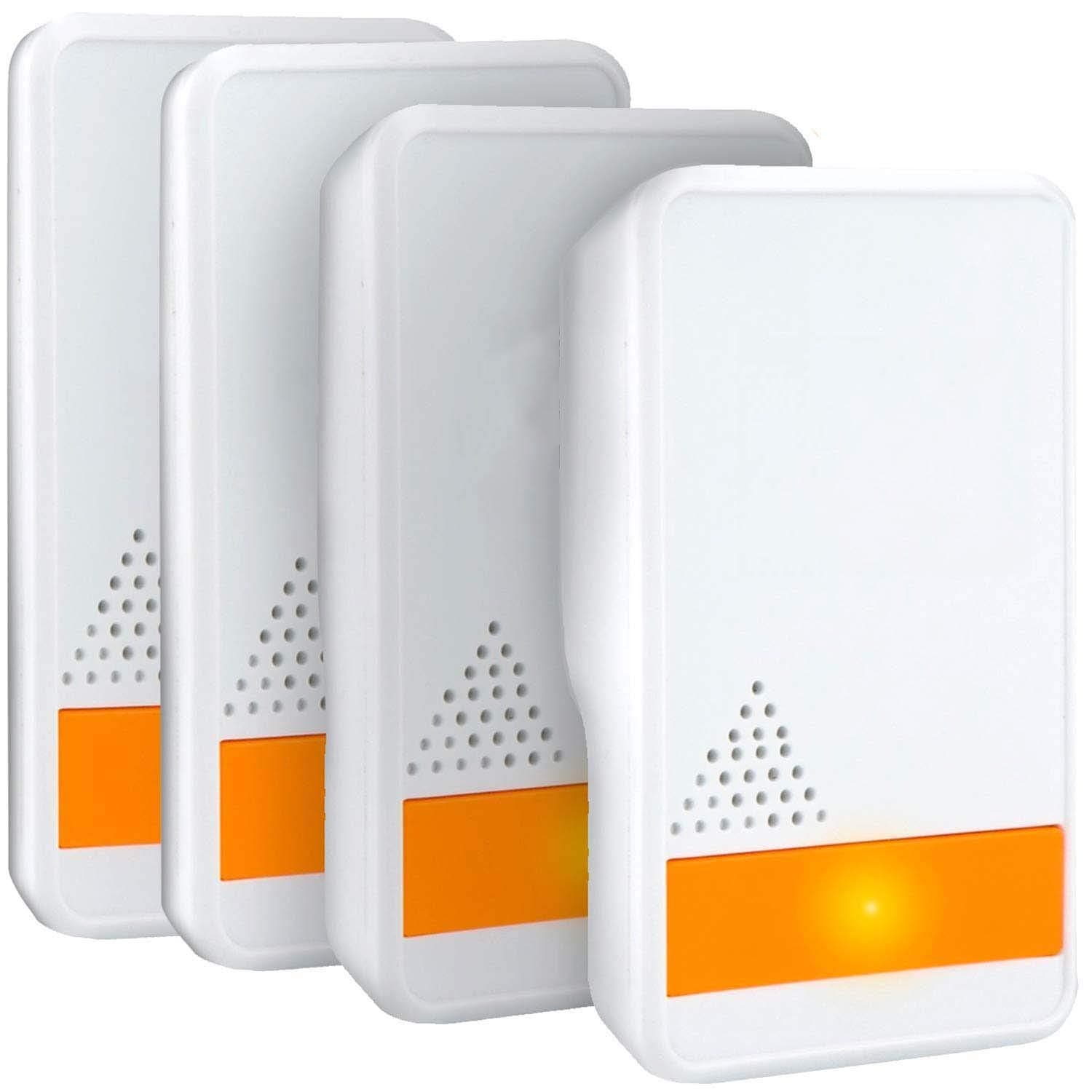 Ultrasonic Repellent for Rodents, Insects, Indoor Electronic Insect Repellent & Mosquito Repellent Ultrasonic Anti Cockroaches, Flies, Mosquitoes, Cockroaches, Ants, Spiders, Fleas (Set of 4)