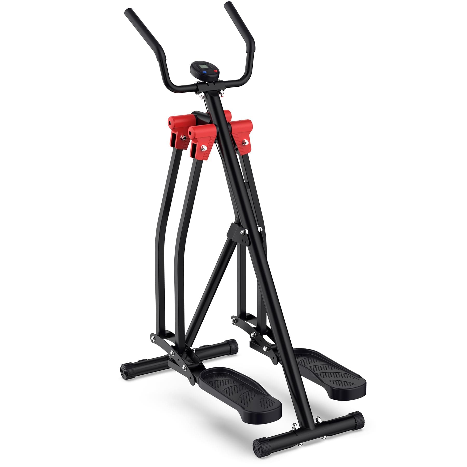 Air Walker Cross Trainer Elliptical Machine Glider,Leg & Knees Exercise Machine Supports 330 lbs with Low-Impact,LCD Display Monitor,Total Body Fitness Workout Exercise for Home Gym