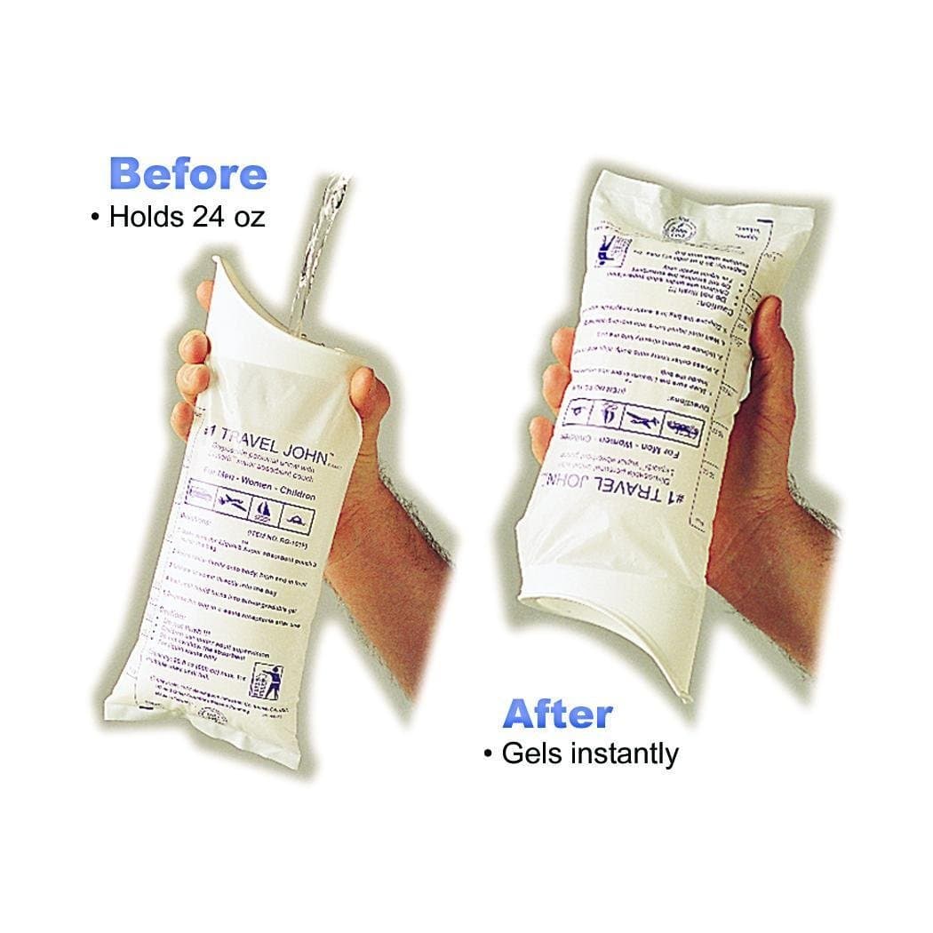 Traveljohn Disposable Urinal 2 x 2 x 5" folded